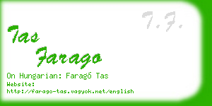 tas farago business card